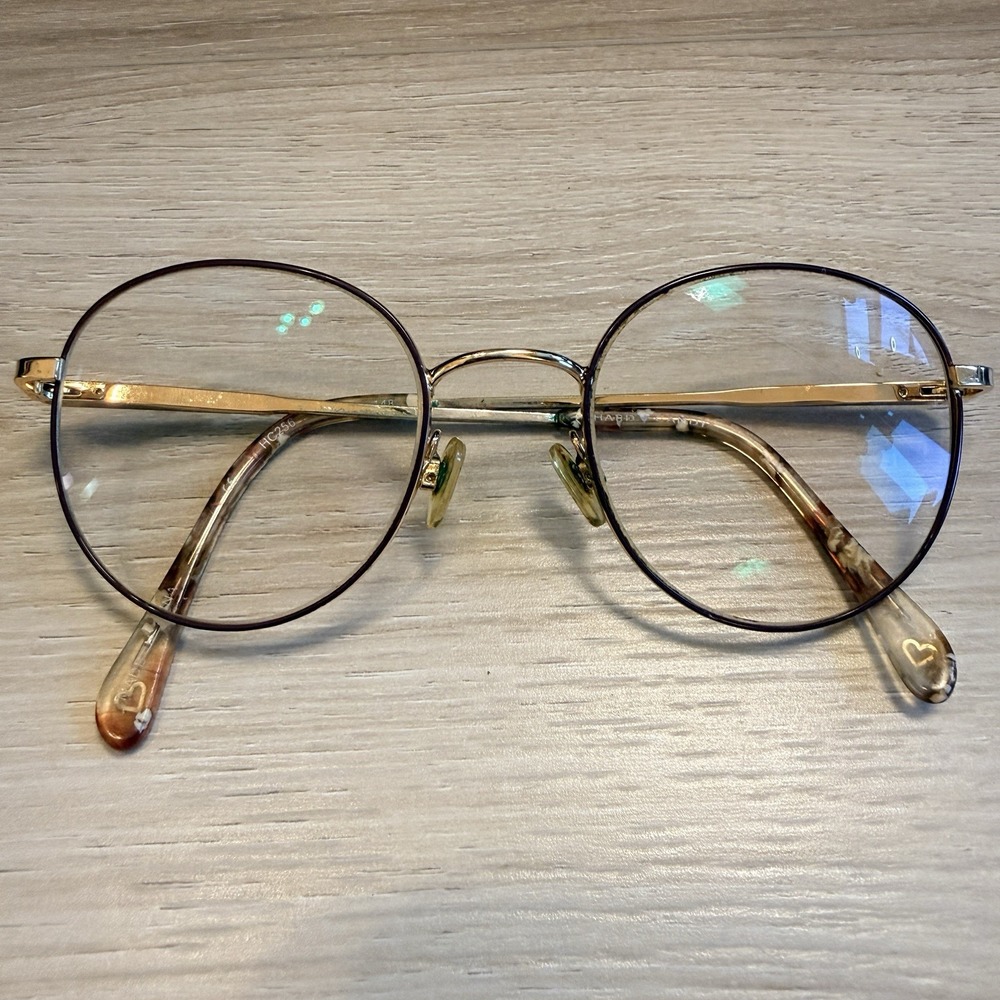 Hard Candy Ladies Eyeglasses Rx Purple Gold Frames with‎ Case